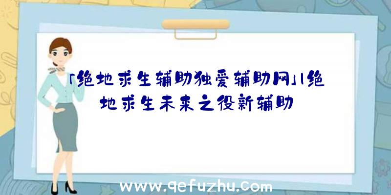 「绝地求生辅助独爱辅助网」|绝地求生未来之役新辅助